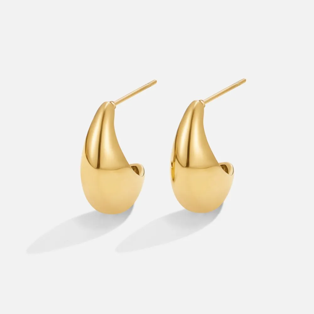 Mini Curved Hoop Earrings