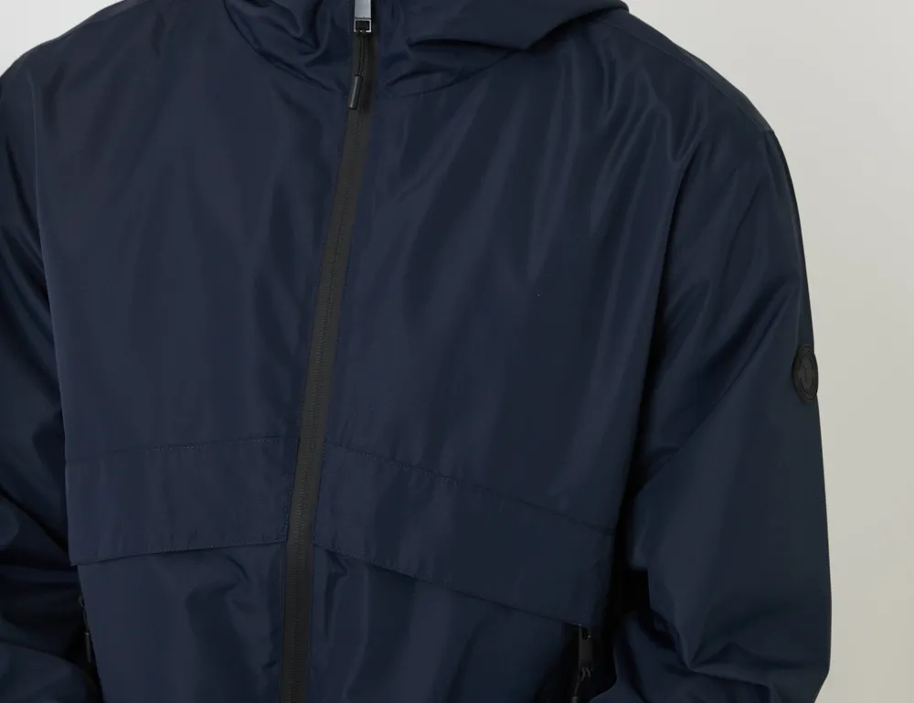 Men's Navy Lightweight Hooded Jacket