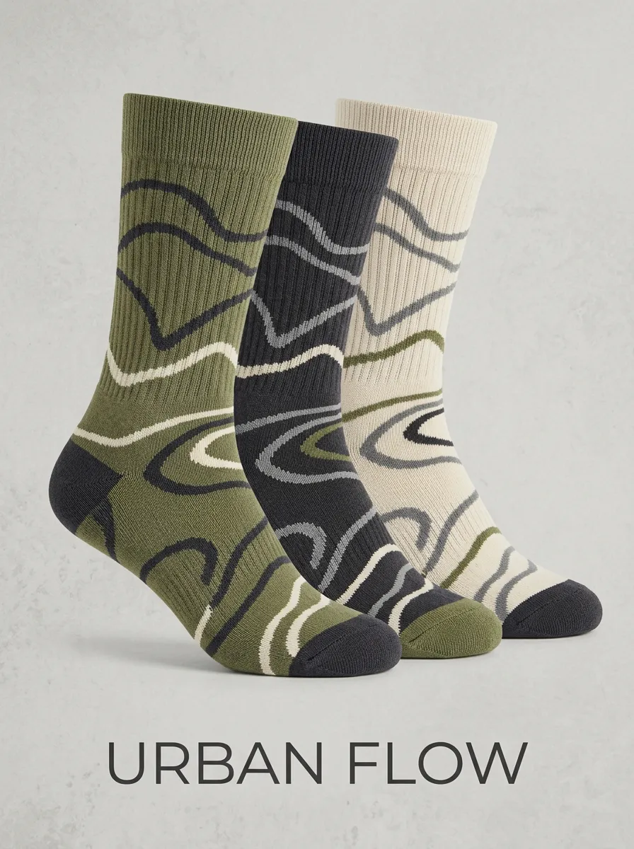 Everyday Abstract Casual Sock Set