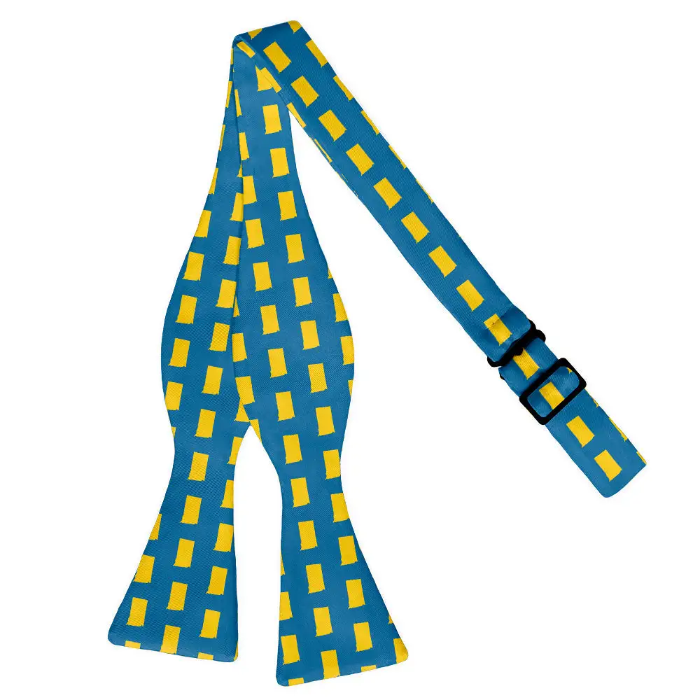 Distinctive Outline Motif Pattern Bow Tie