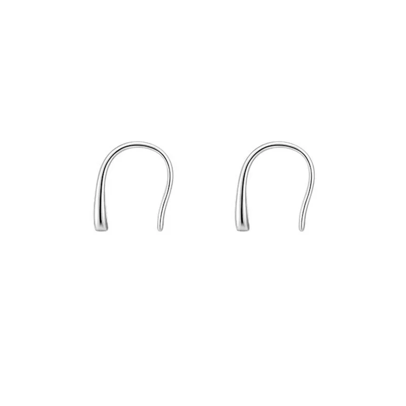 925 Sterling Silver U-Shaped Earrings