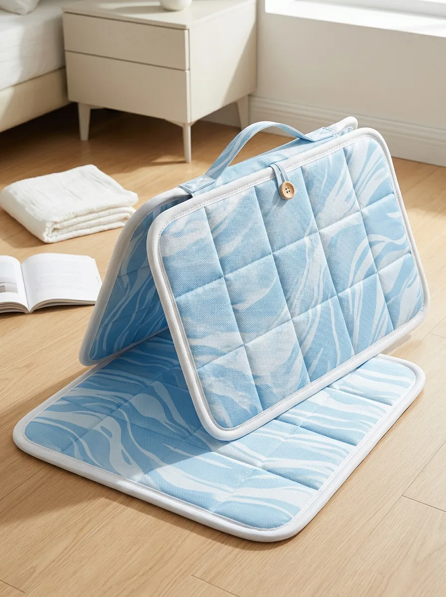 Blue Wave Pattern Cooling Mat