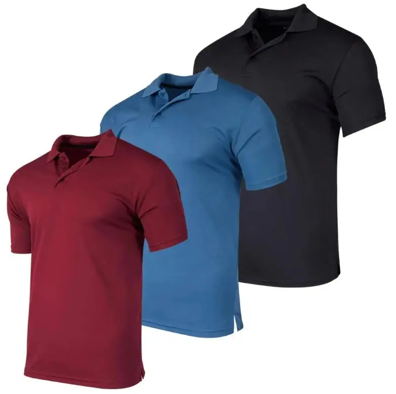 Men's Quick-Dry Short Sleeve Athletic Performance Polo Shirt (Available In Big & Tall)