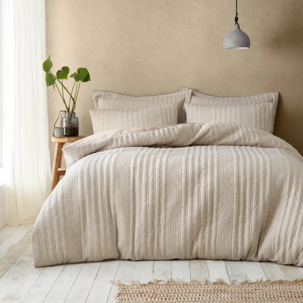 Modern Bedroom Stripe Duvet Cover Set