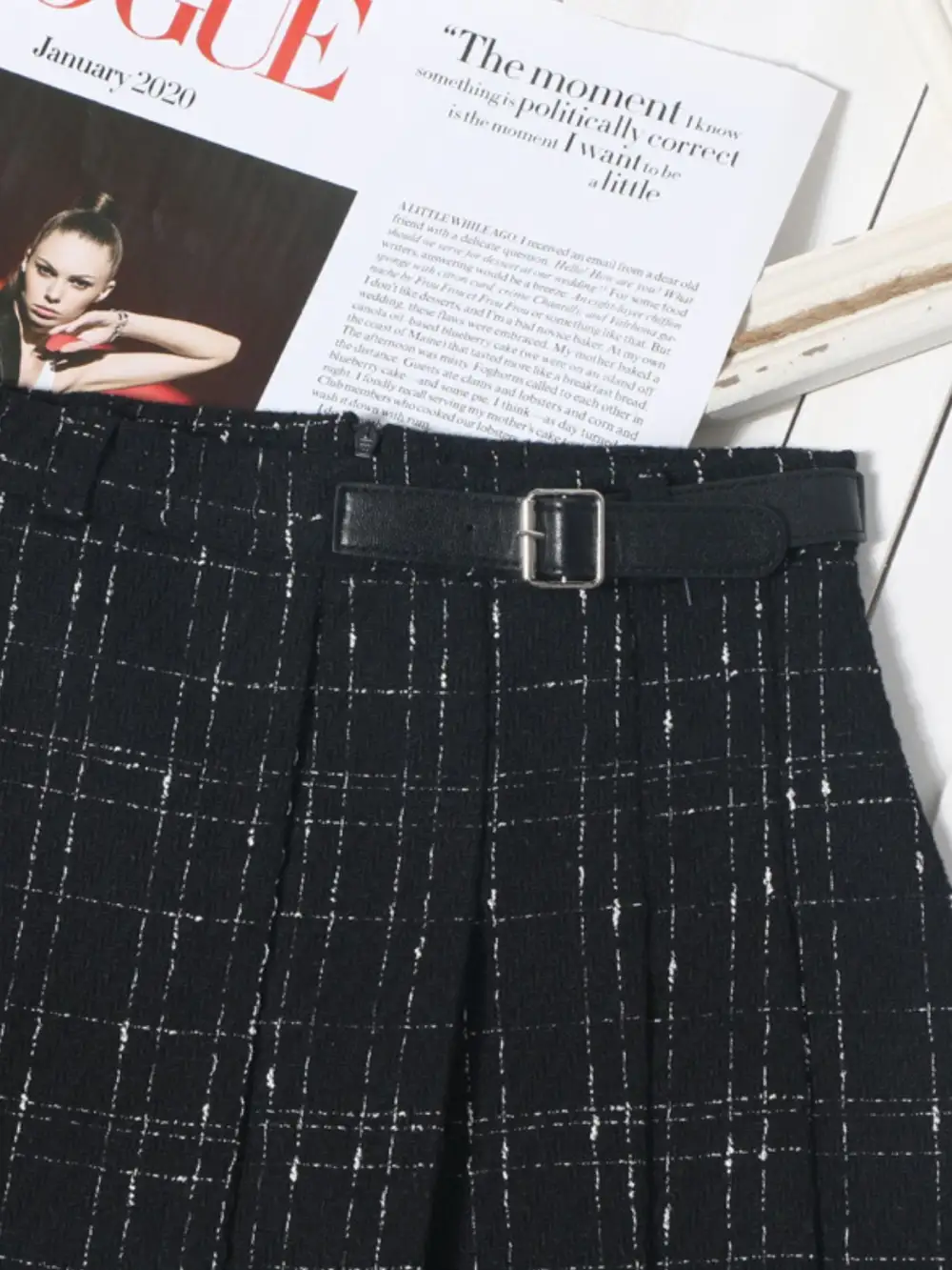 Comfy Pleated Ruched Skirt