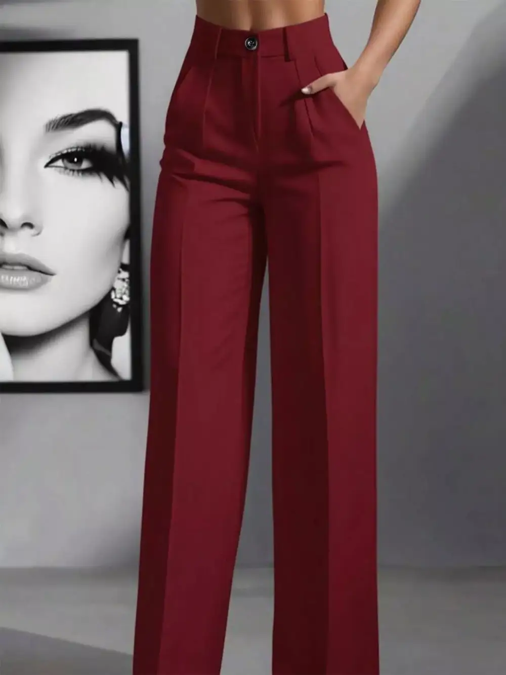Lightweight High Waisted Wide Leg Pants