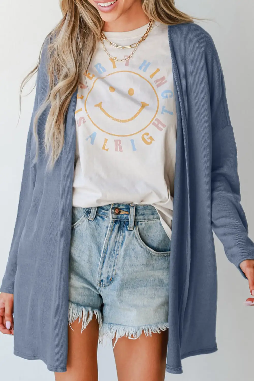 Everyday Layer Open Front Cardigan