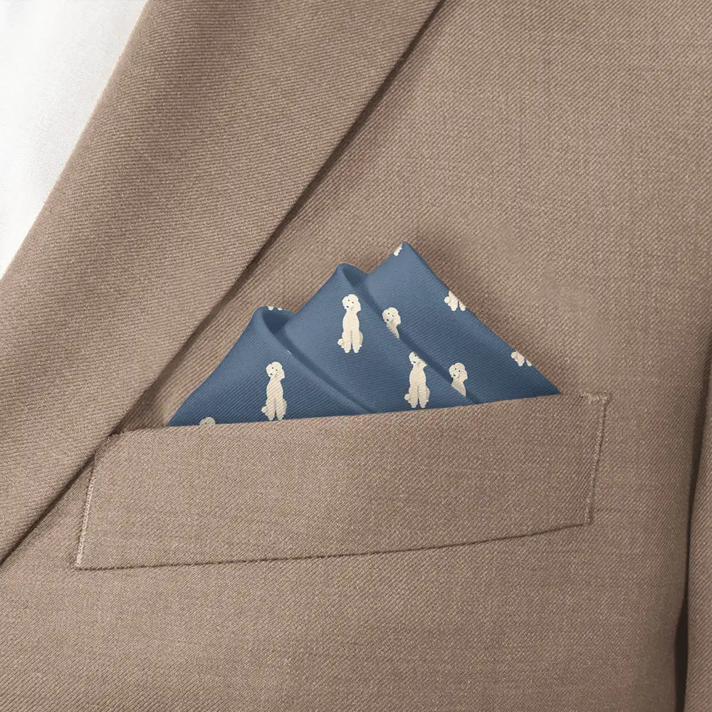 Polished Neat Animal Motif Dog Motif Pocket Square