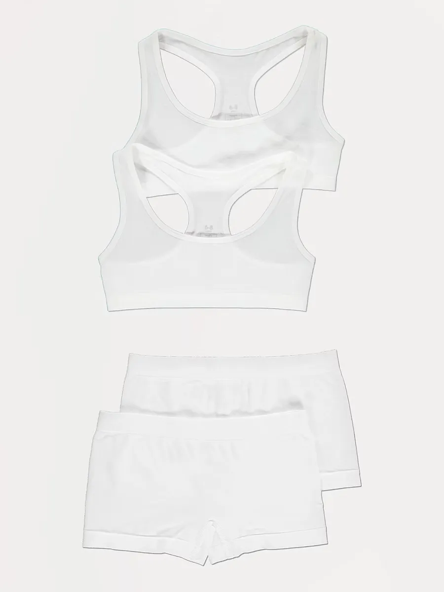 Seam Free Crop Tops & Shorts 2 Pack