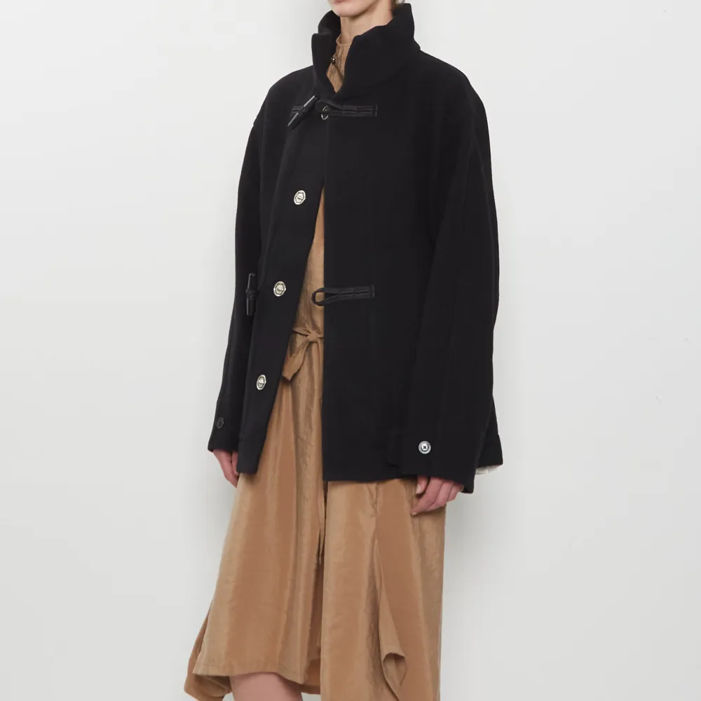 Women's Double Face Oversized Stand Collar Coat