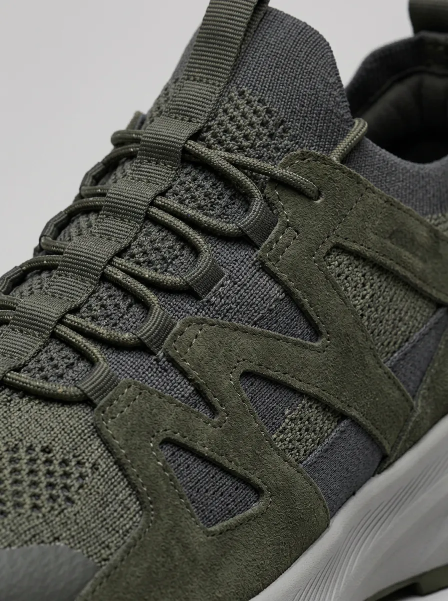 Men's Outdoor Enthusiast Olive Sneaker Graphic