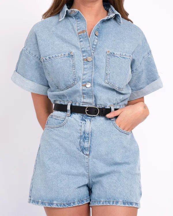 Classic Oval Buckle Leather Waist Belt