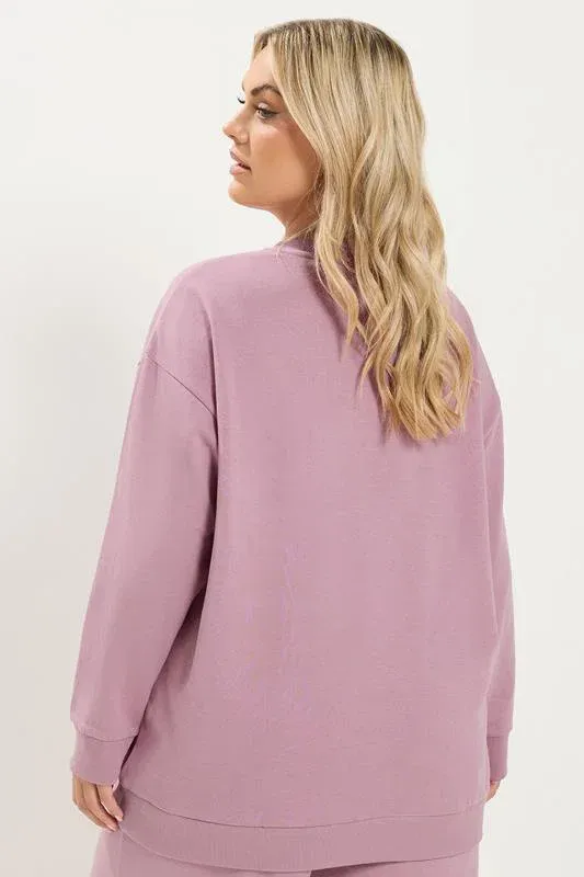 Pink Crew Neck Sweatshirt