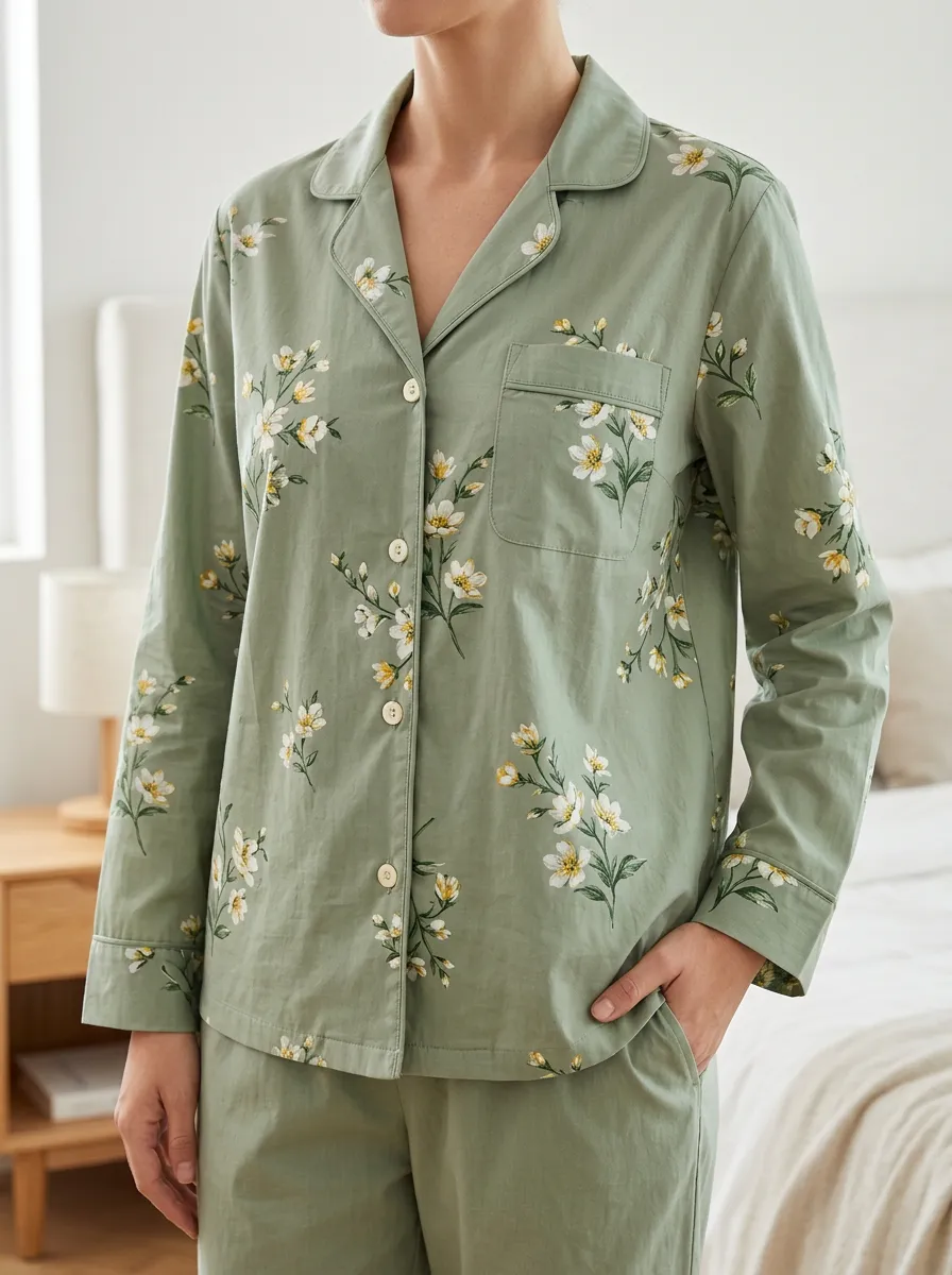 Floral Botanical Everyday Pajama Top