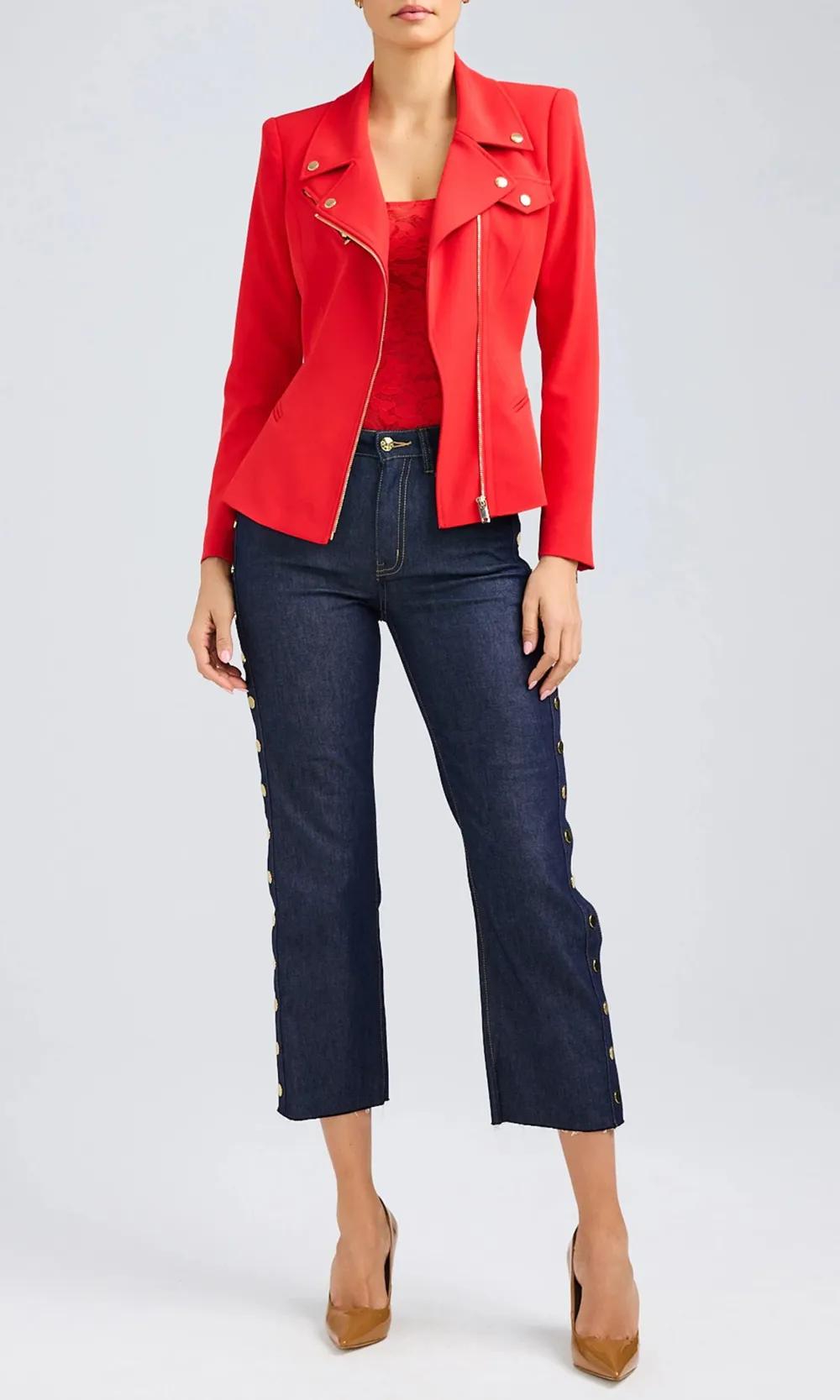 Crepe Moto Jacket