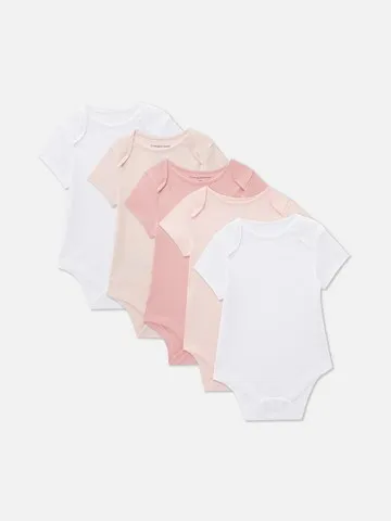 0-36mths | 5pk Short Sleeve Bodysuits