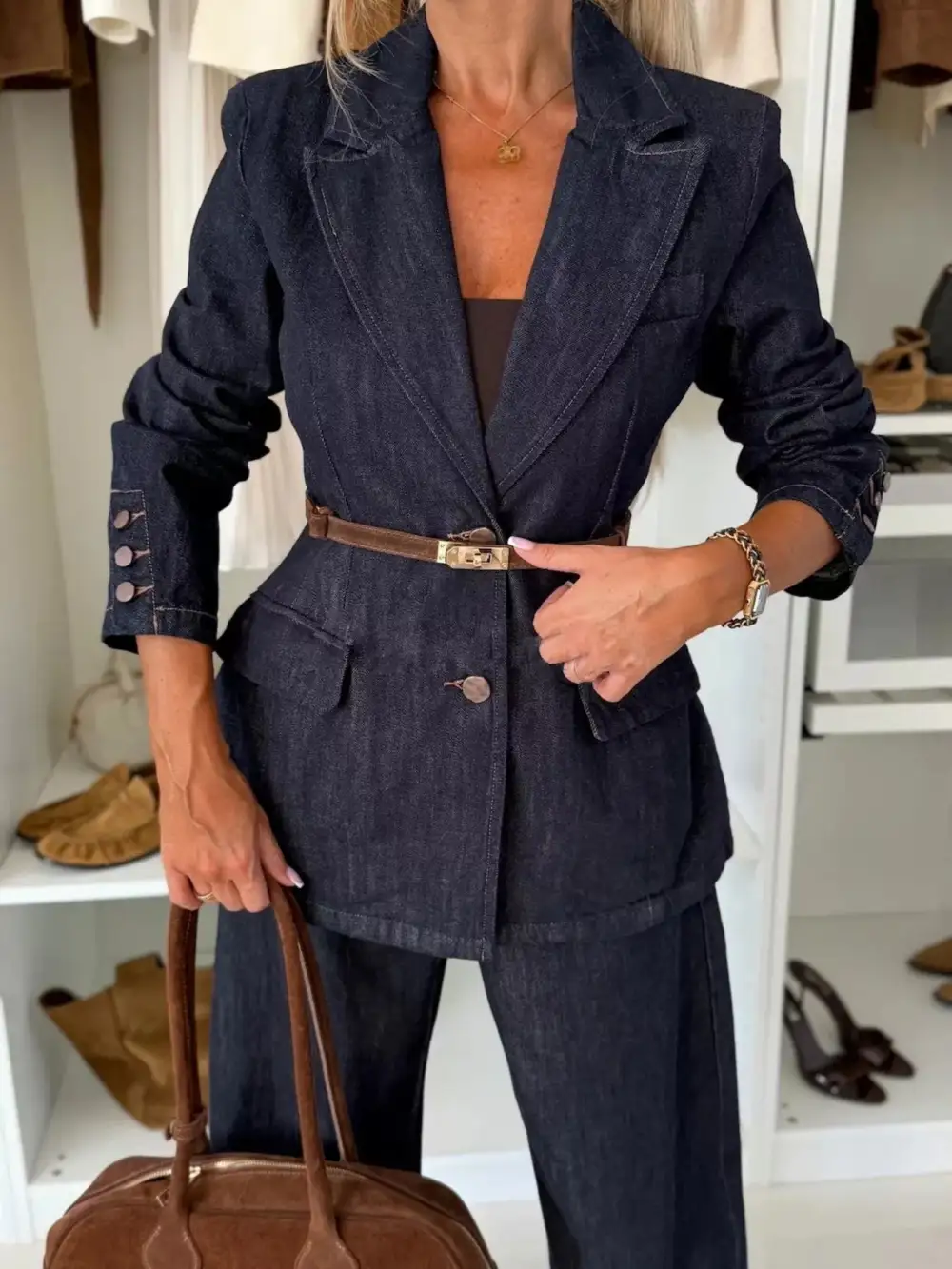 Sharp Relaxed Denim Jeans