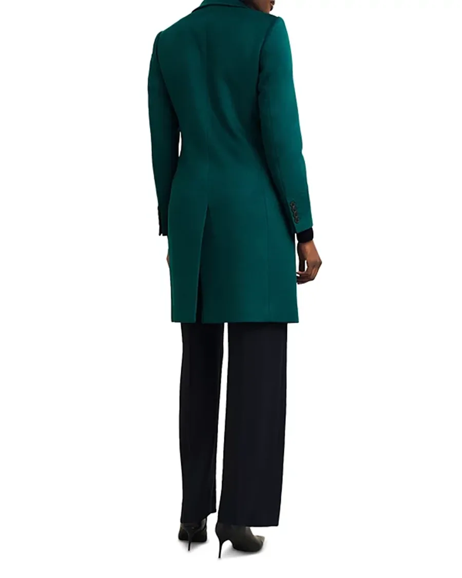Flap Pockets at Front Wool Coat