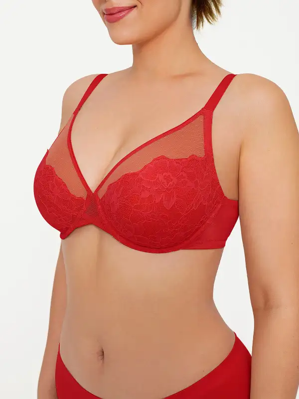 Lightweight Underwire Smoothing Lace Bra