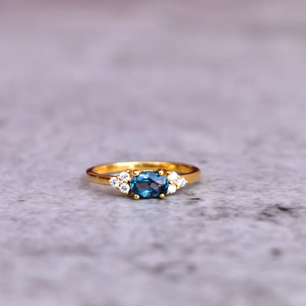 Delicate Topaz Ring