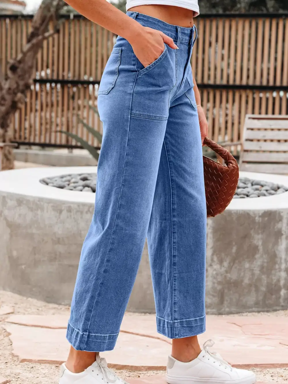 Flap Pocket Easy Layer Denim Jeans