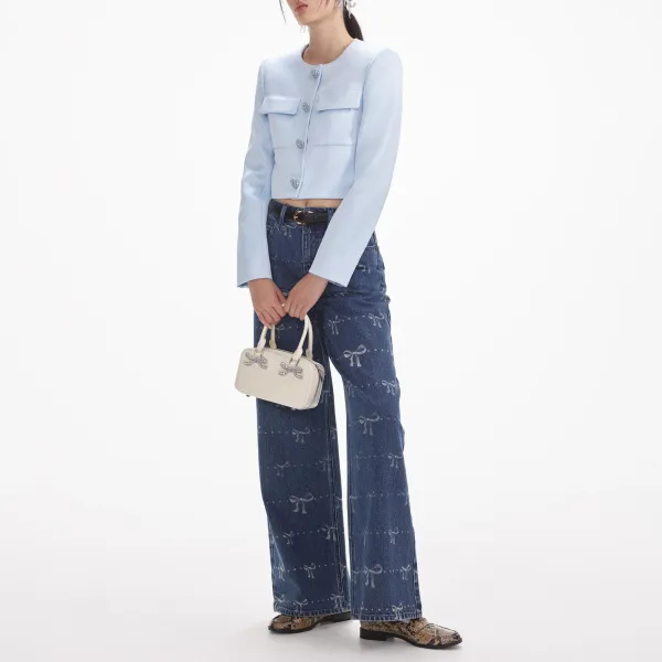 Bow Print Jeans