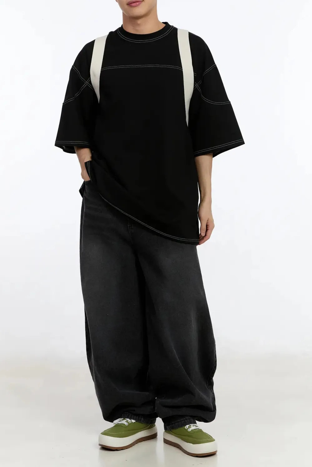 Men's Stich Detail Oversized Tee
