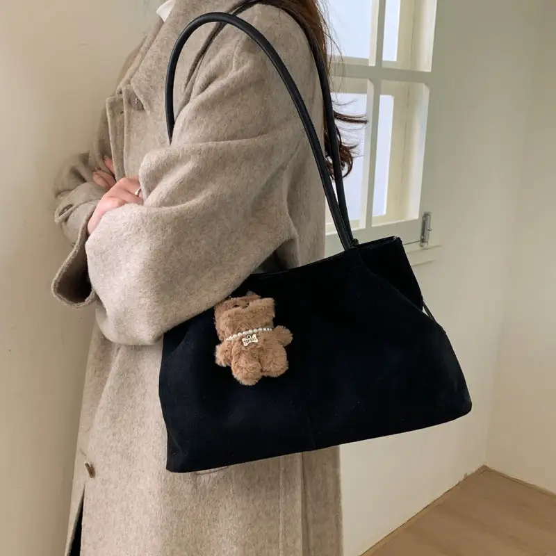 Suede Hobo Bag