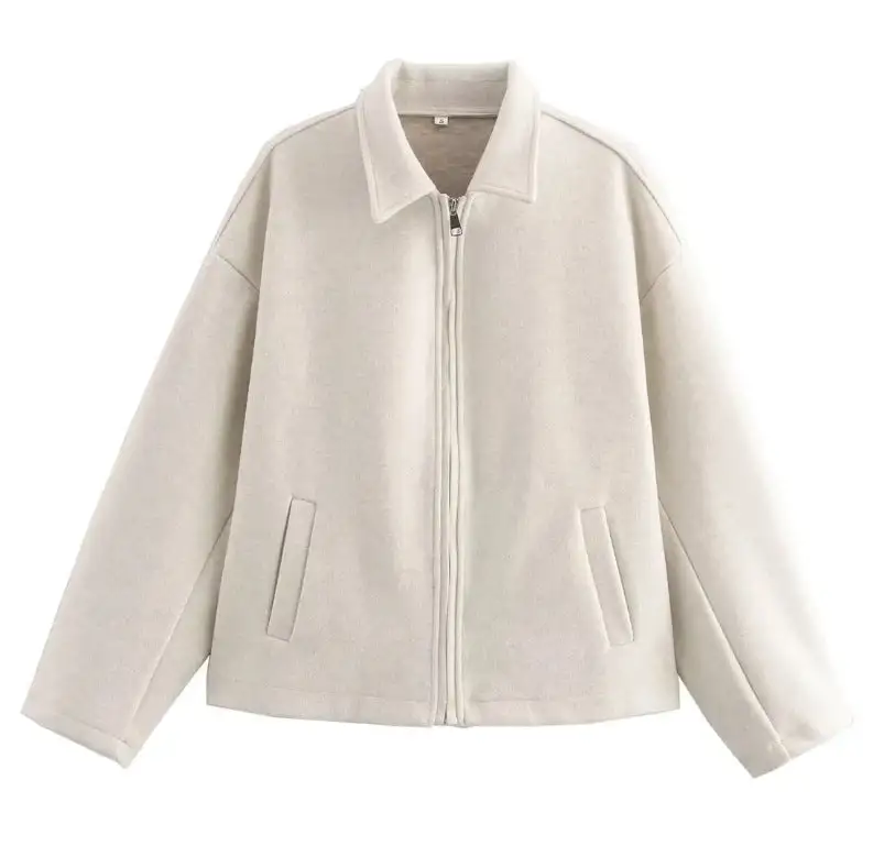 Zip-Up Relaxed Classic Jacket
