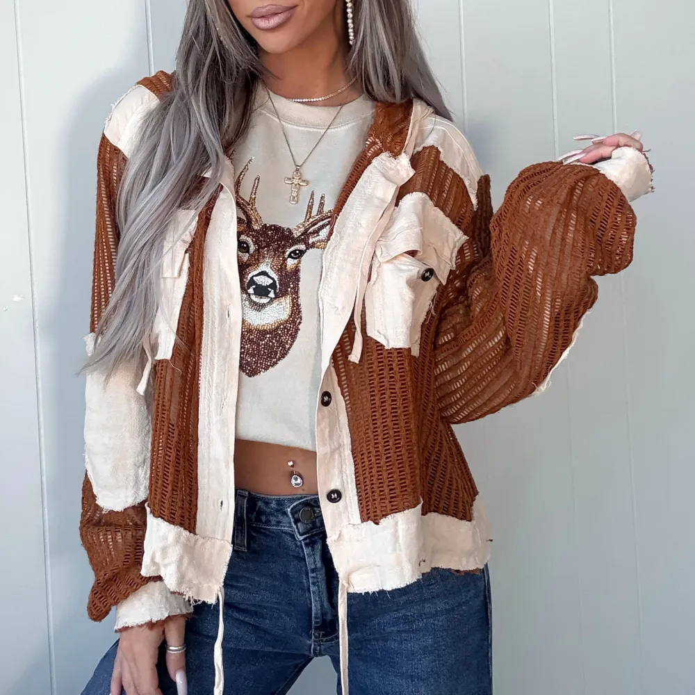 Classic Waffle-Knit Hoodie