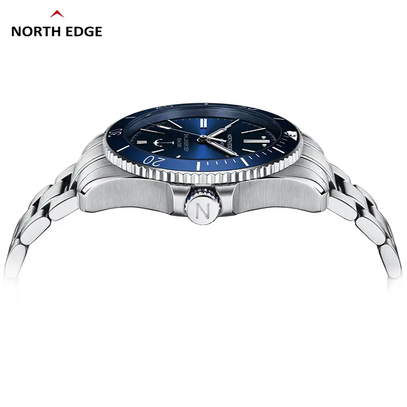 North Edge Men's luxury automatic mechanical watch ceramic bezel watch Anchor