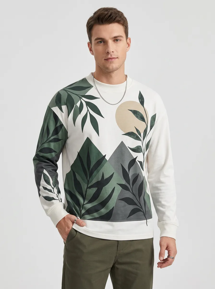 Men's Long Sleeve Daily Relaxed Look Shirt