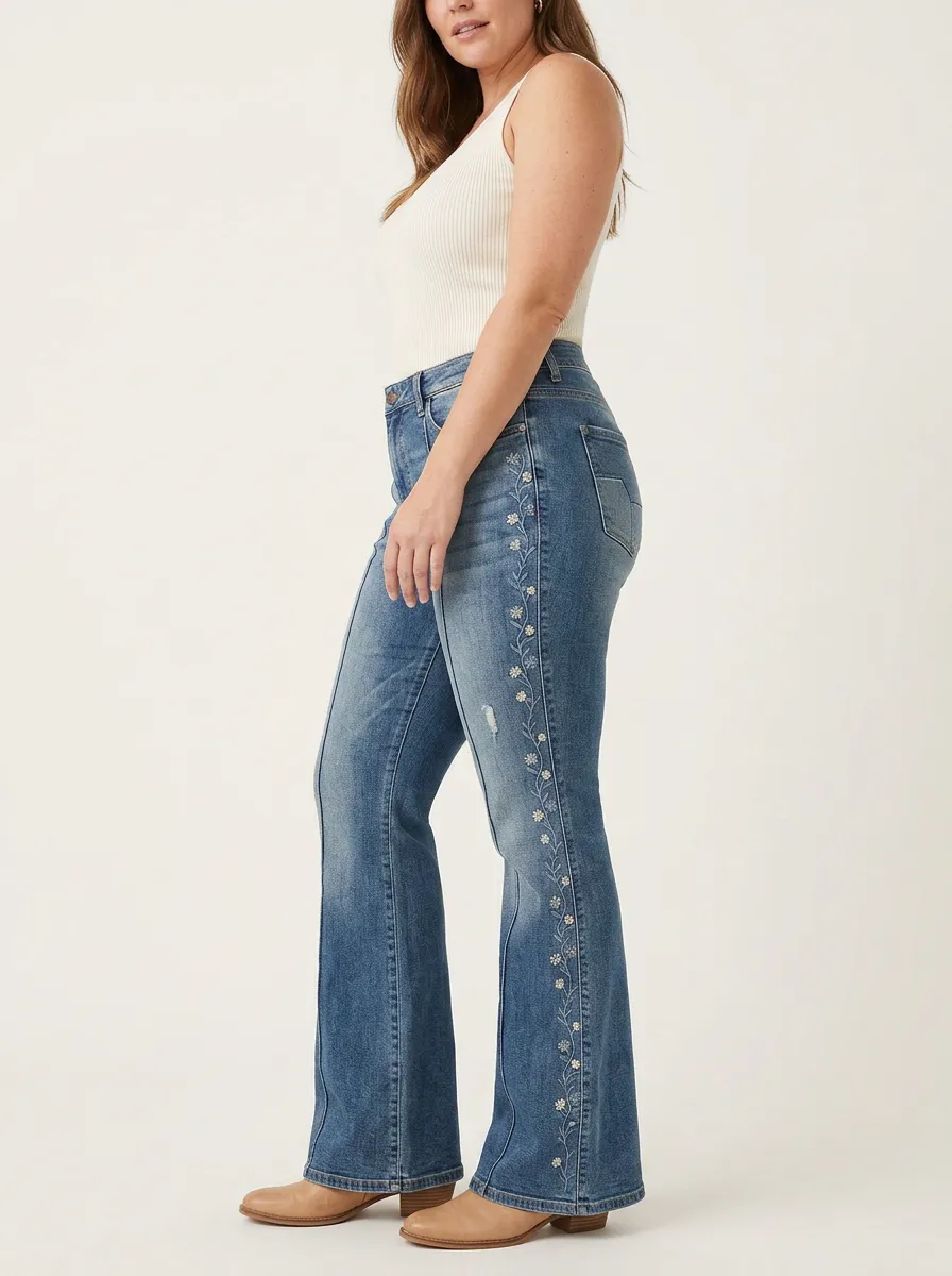 Women's High Waist Casual Denim Jeans