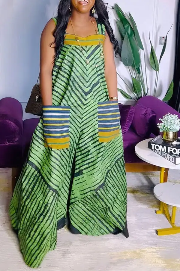 Pocket Wide-Leg Sleeveless Jumpsuit