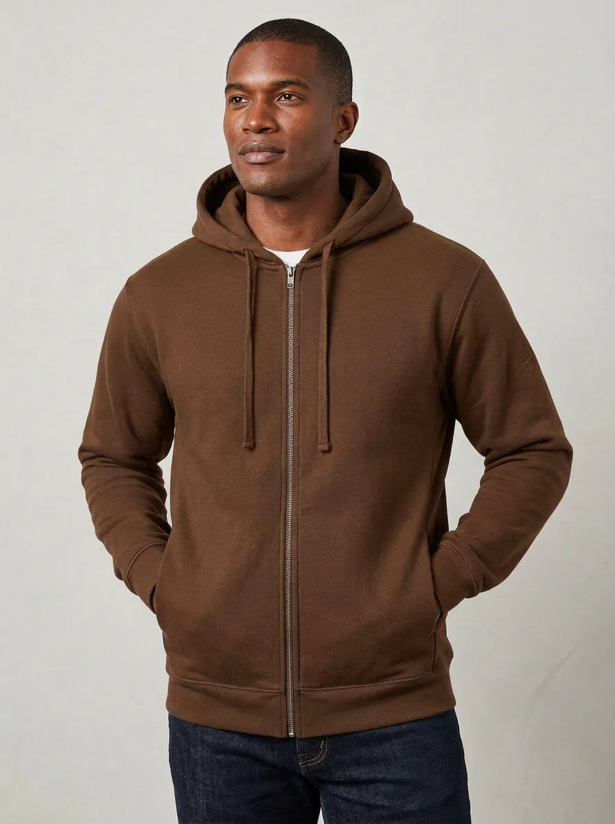 Men's Detail Graphic Full-Zip Hoodie