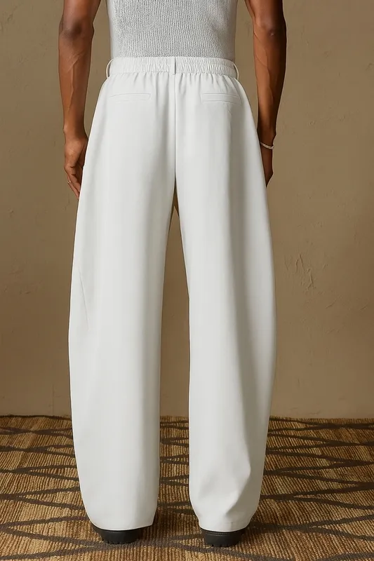 Draped Pleated Trousers
