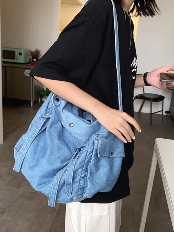 Vintage Denim Sling Shoulder Bag