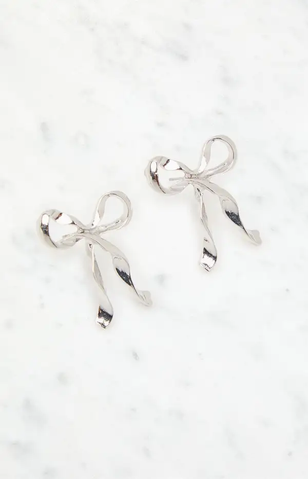 LA Hearts Bow Earrings