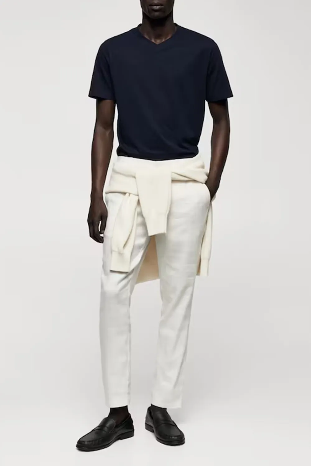 Regular Fit Cotton V-Neck T-shirt