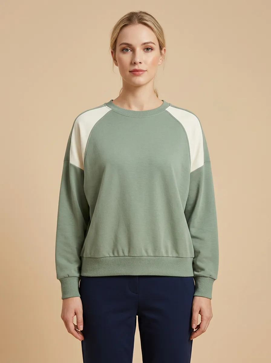 Women's Colorblock Raglan Sweatshirt