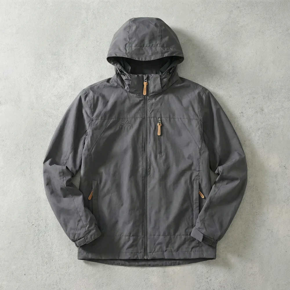 Hooded Zip Front Lightweight Jacket