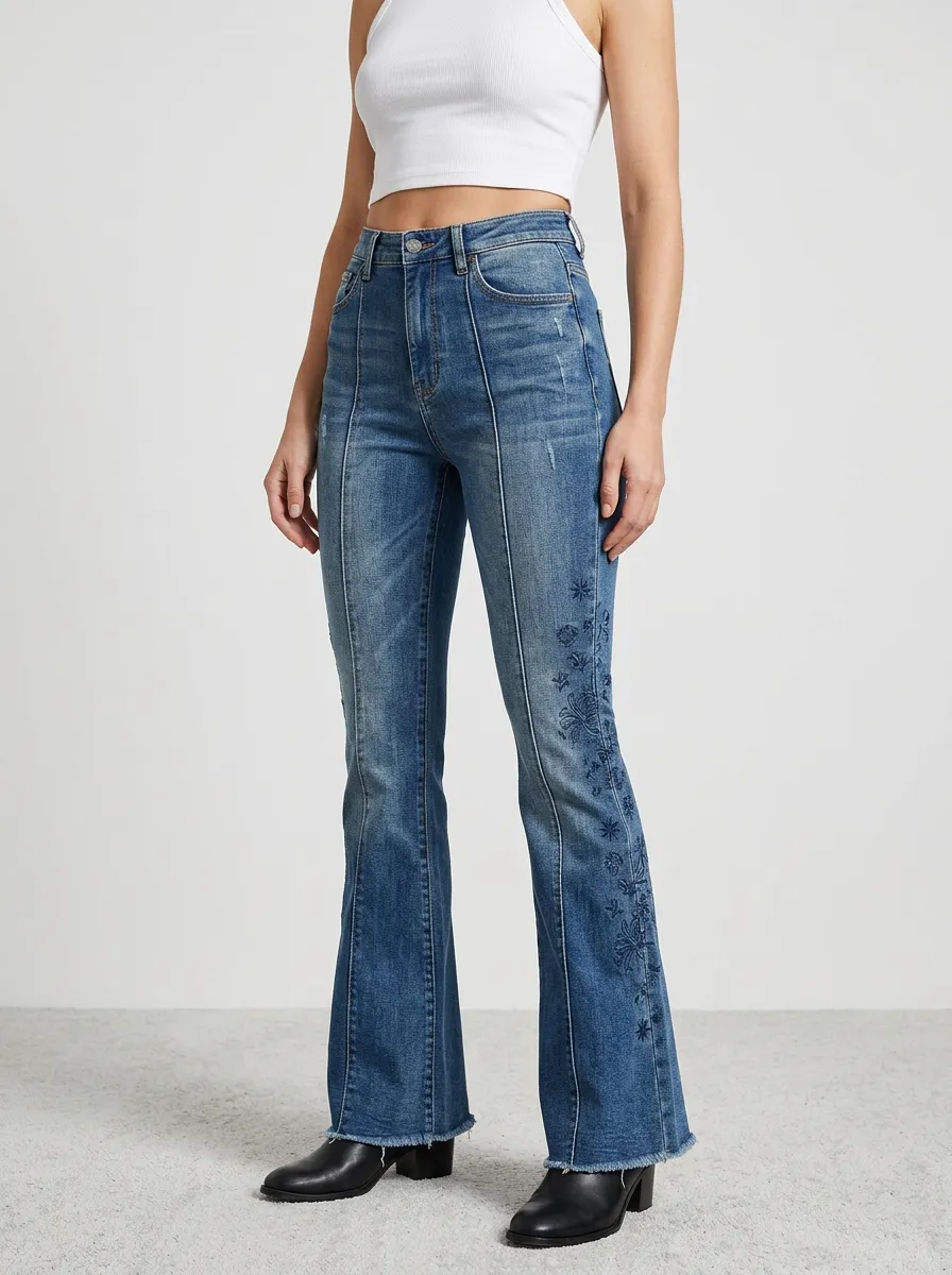 Women's High Waist Casual Denim Jeans