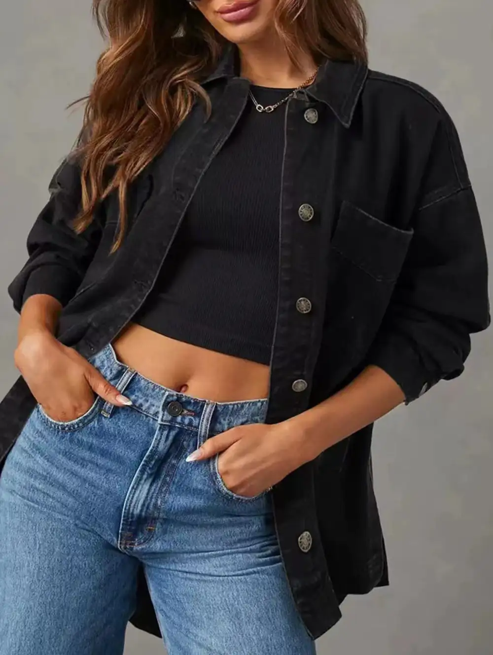 Button Down Denim Shirt