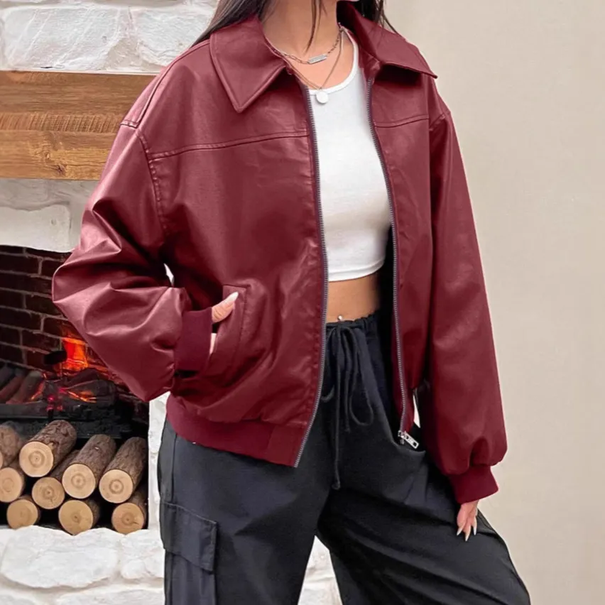 Layered Relaxed Bomber Jacket