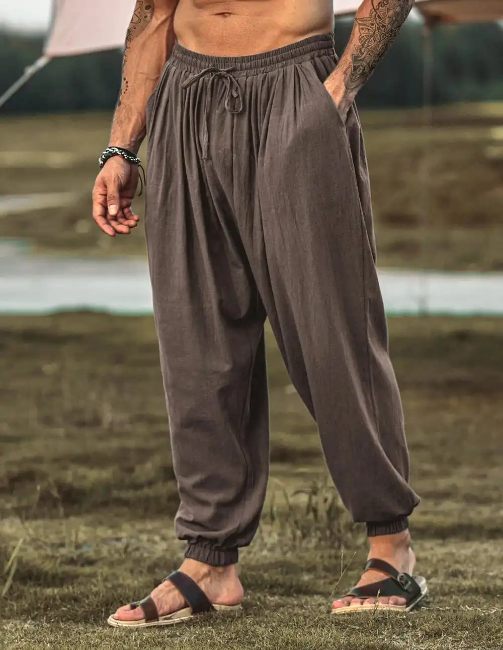 Loose Fit Linen Pants