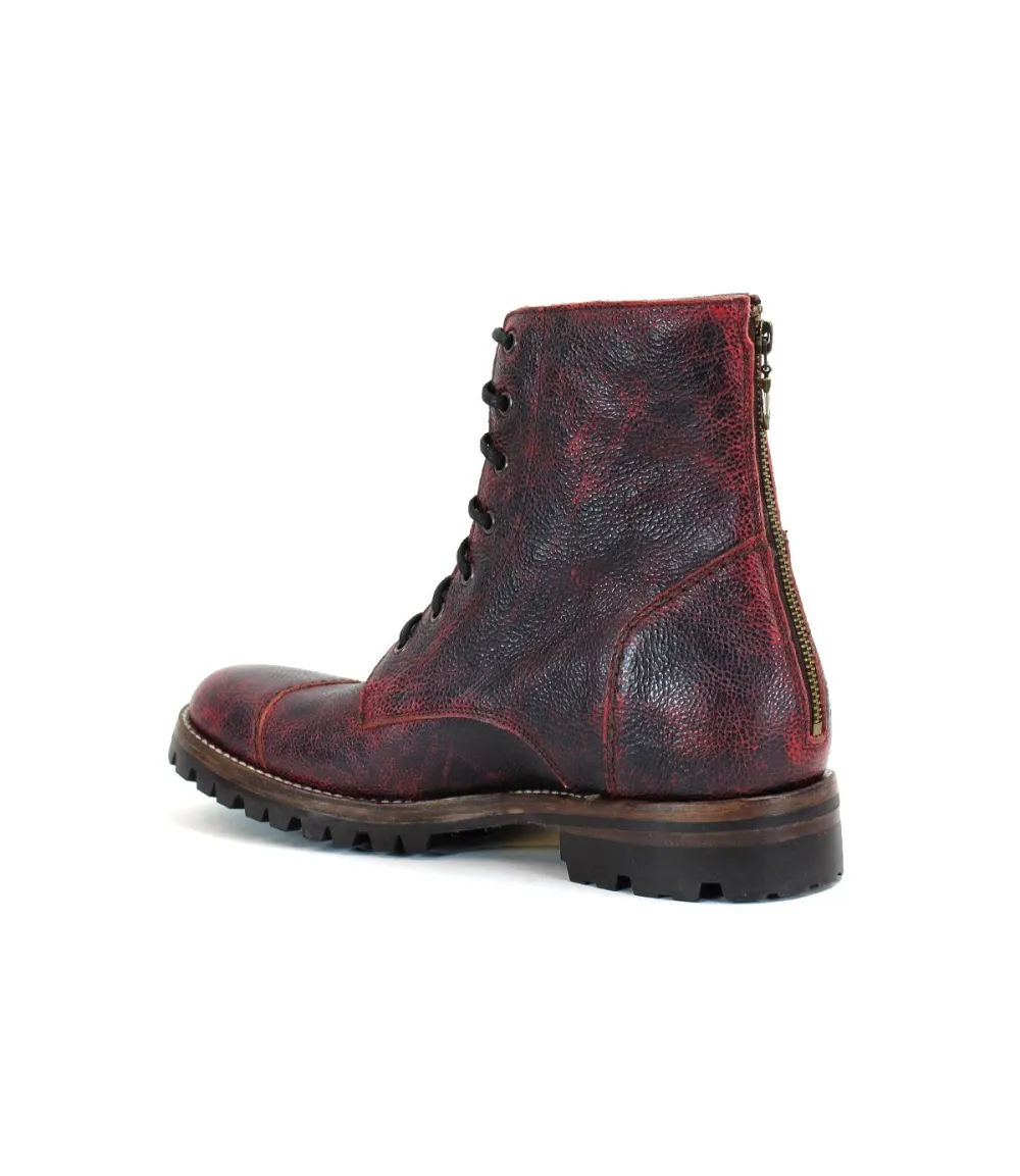 Back-Zip Lug-Sole Combat Boots