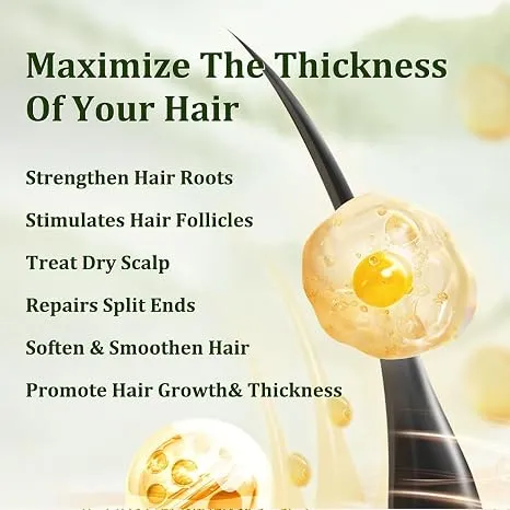 Batana Oil for Hair Growth -100% Pure Natural Hair Growth Oil,Nourishes The Scalp, Eliminates Split Ends, Reduce Hair Loss & Detox Your Scalp (1 Fl Oz) for All Hair Types