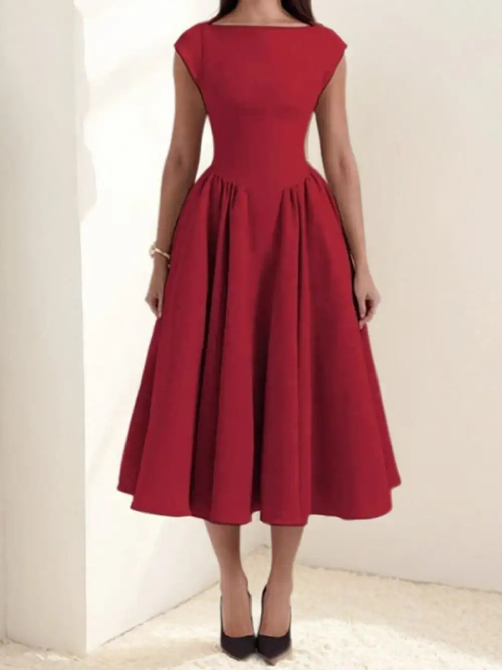 A Line Midi Dress