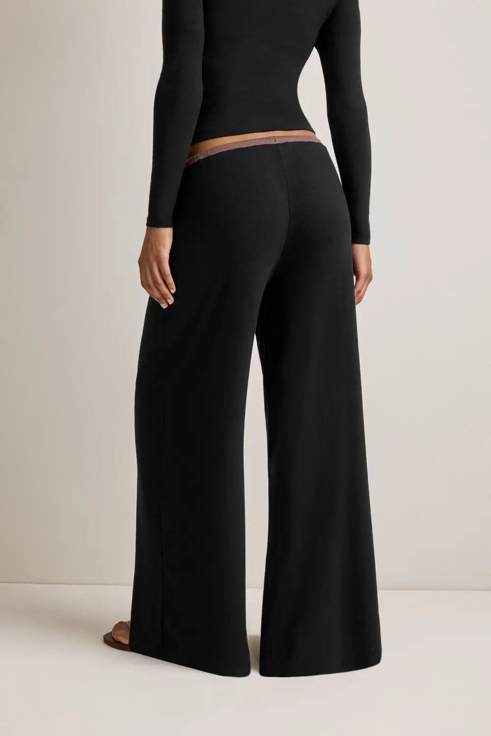 Ribbed Drawstring Lounge Trousers