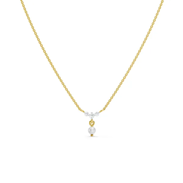 Pearl Geometric Necklace
